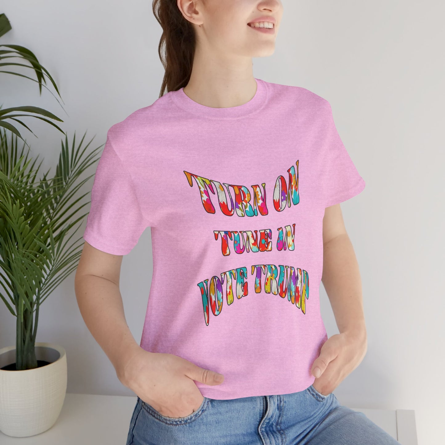 Turn On Tune In Vote Trump (cotton/poly t-shirt)