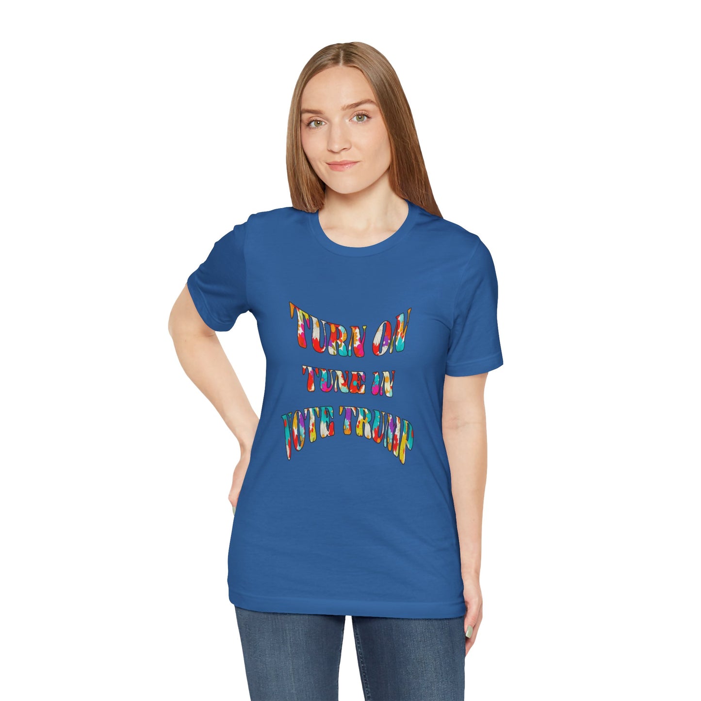 Turn On Tune In Vote Trump (cotton t-shirt)