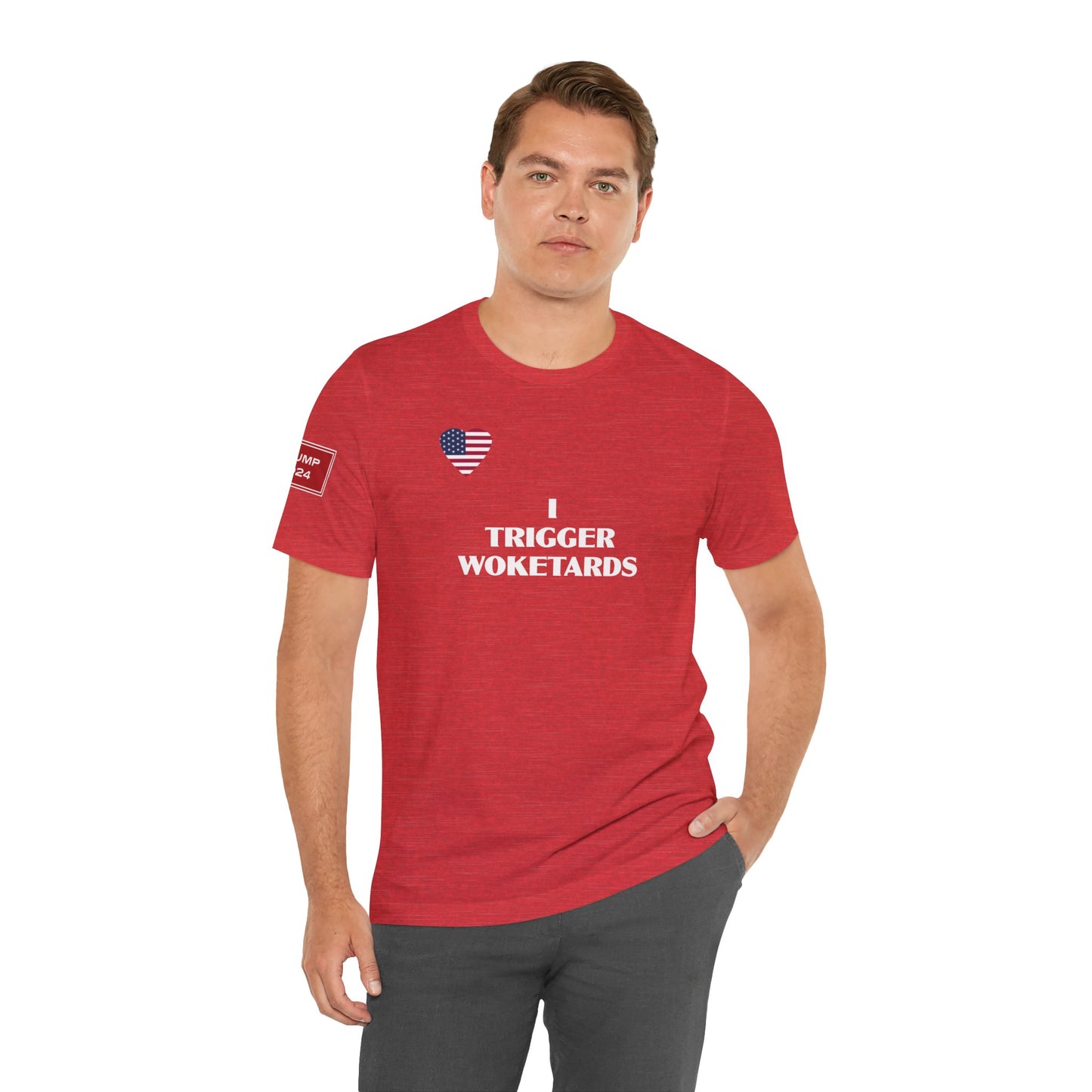 I TRIGGER WOKETARDS (cotton/poly t-shirt)