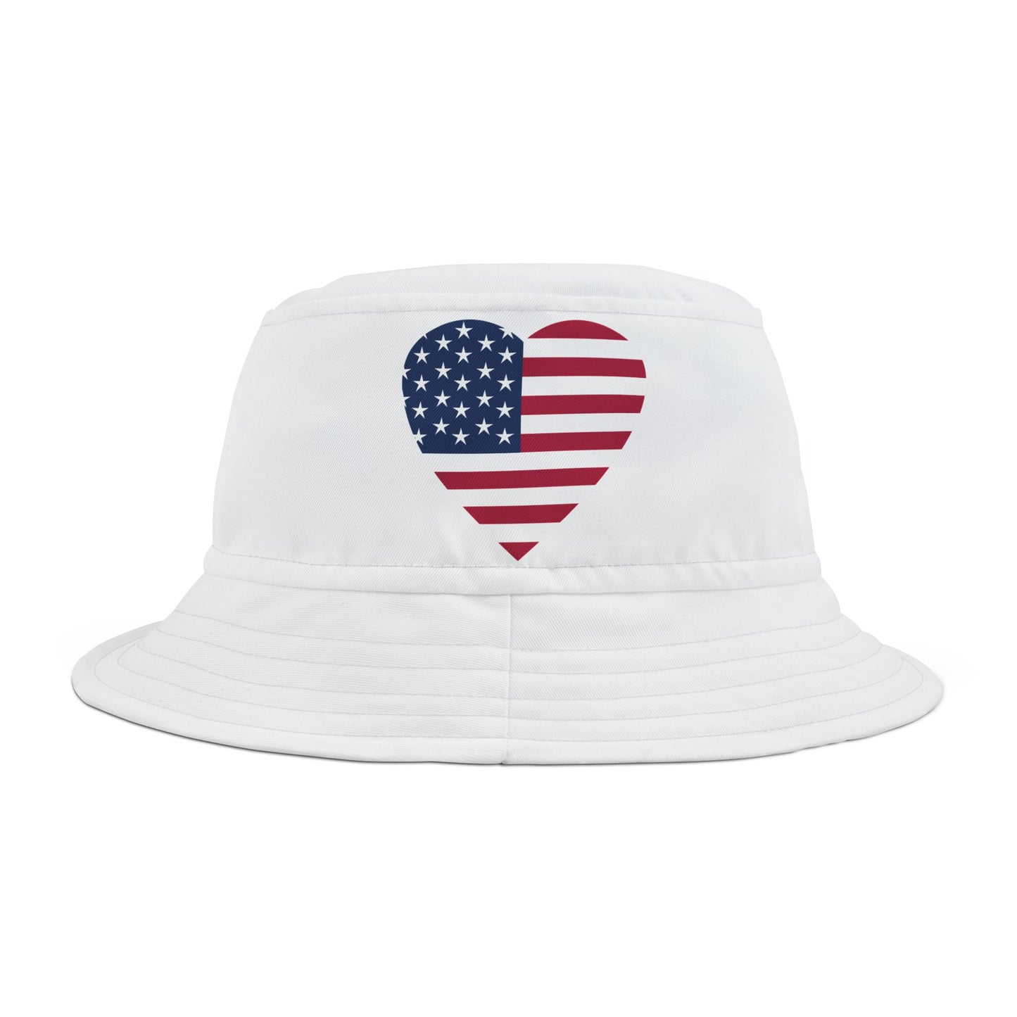 American Heart Bucket Hat (white)