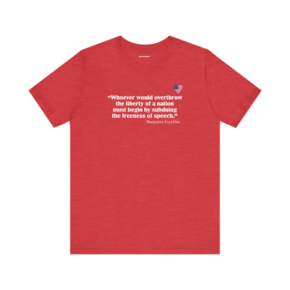 Freeness of Speech (cotton/poly t-shirt)