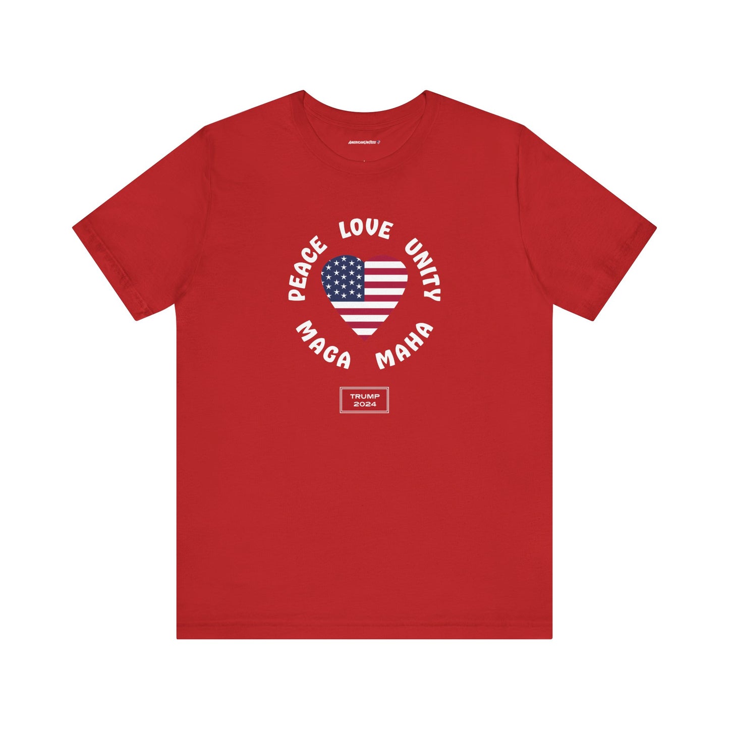 PEACE LOVE UNITY MAGA MAHA (cotton t-shirt)