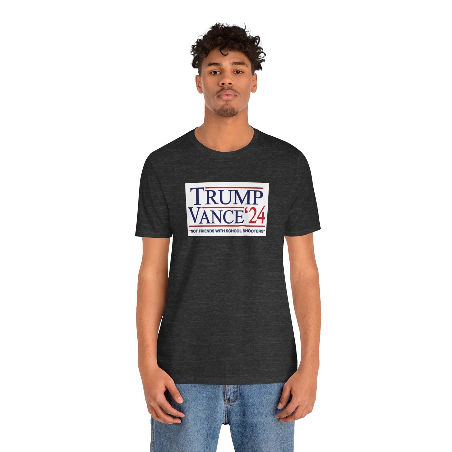 Not Friends With School Shooters (cotton/poly t-shirt)