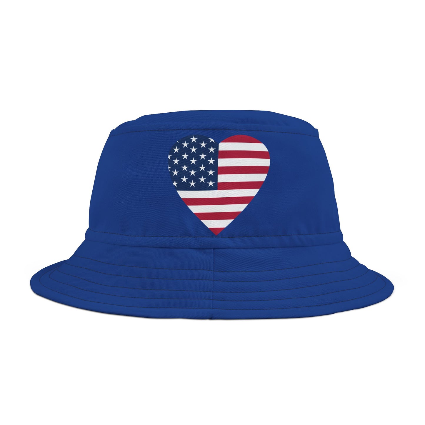 American Heart Bucket Hat (blue)